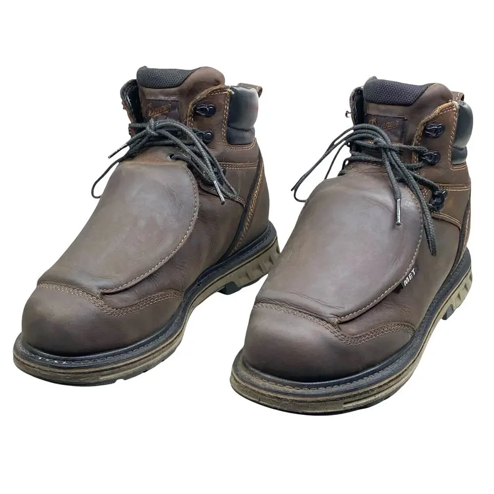 Danner Mens Steel Yard Brown Met Guard Steel Tue Work Boot Size US 8.5